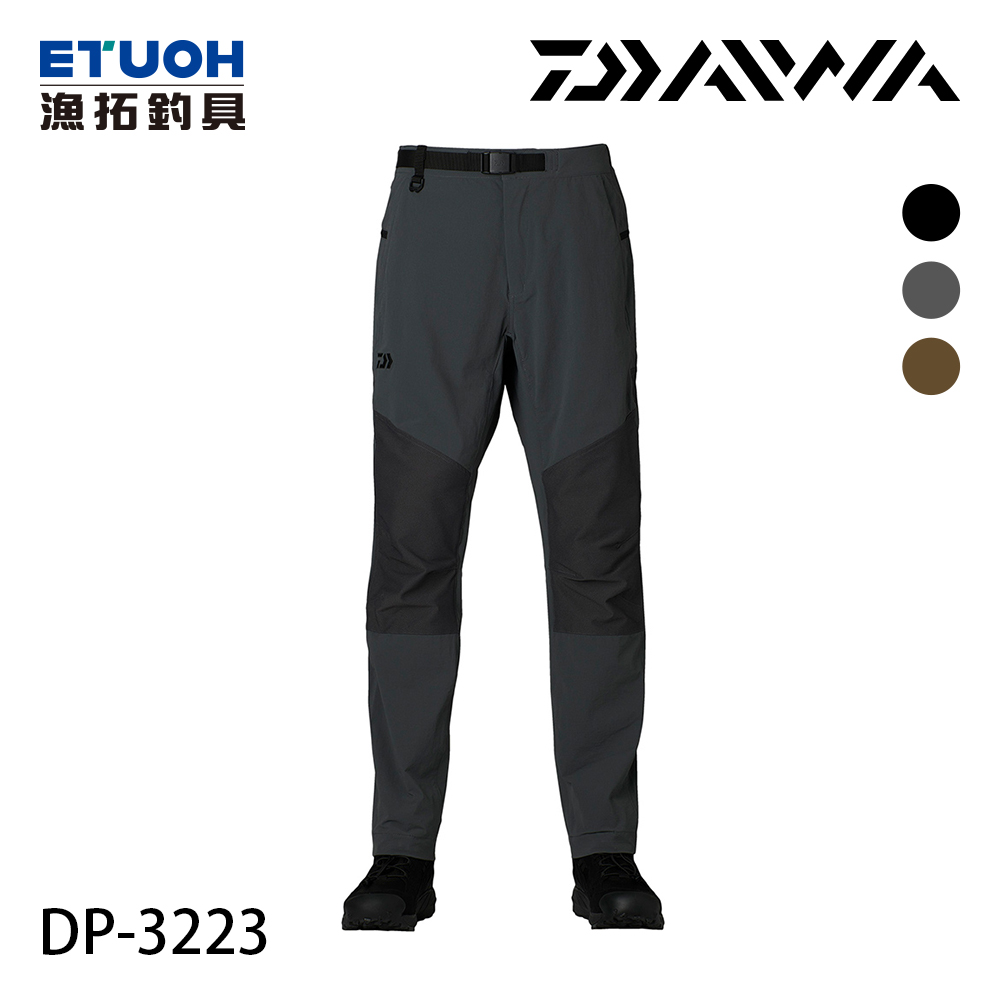 漁拓釣具 DAIWA DP-3223 炭黑 #M-XL [機能長褲]